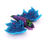 Blue Moth - Hand Painted Resin Magnet