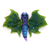 Green Moth - Hand Painted Resin Magnet