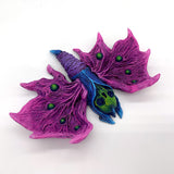 Purple Moth - Hand Painted Resin Magnet