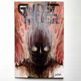 "The Ghost" - Oil Painting on Comic Book
