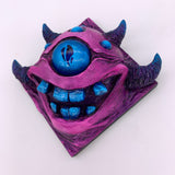 Pink Smiley - Hand Painted Resin Magnet
