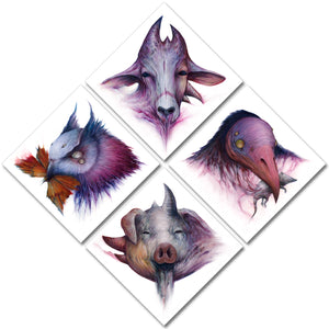 "Set of All Four Animal Prints”