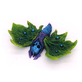 Green Moth - Hand Painted Resin Magnet
