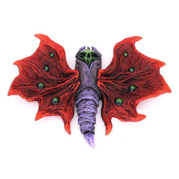 Red Moth - Hand Painted Resin Magnet