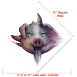 “Pig” 12×12 print