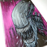 "The Xeno" - Oil Painting on Comic Book