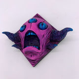 Pink Frowns - Hand Painted Resin Magnet